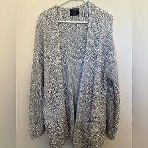 Abercrombie & Fitch Women's Heather Gray Cardigan
